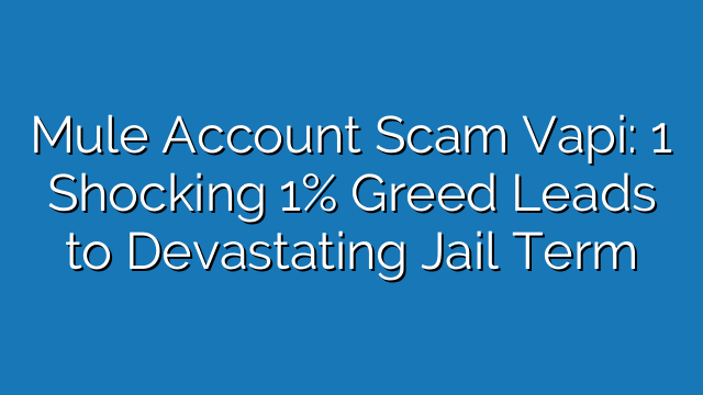 Mule Account Scam Vapi: 1 Shocking 1% Greed Leads to Devastating Jail Term