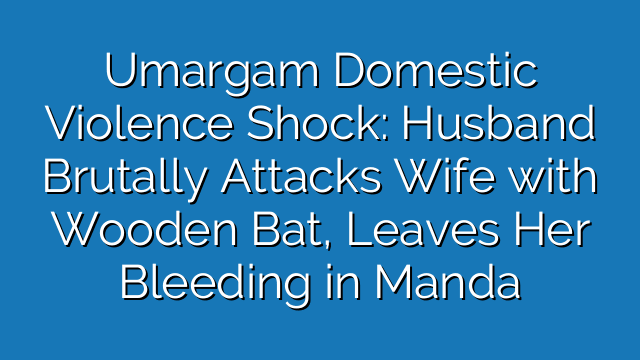 Umargam Domestic Violence Shock: Husband Brutally Attacks Wife with Wooden Bat, Leaves Her Bleeding in Manda Umargam Domestic Violence Shock: Husband Brutally Attacks Wife with Wooden Bat, Leaves Her Bleeding in Manda